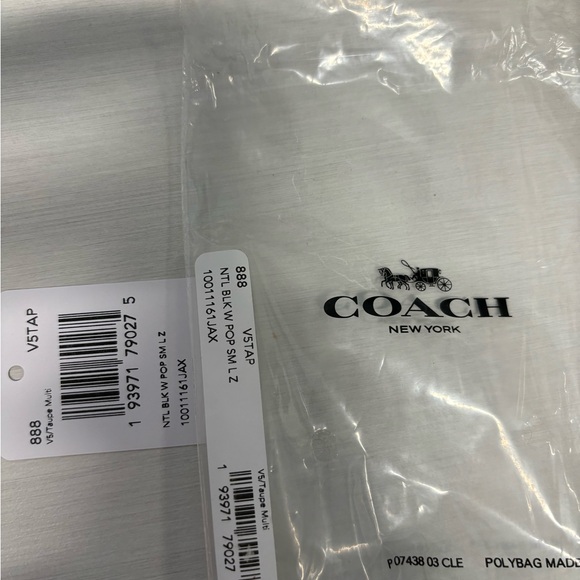 Coach Small L Zip Card Case Tan Colorblock NWOT sku: 9456435 - Picture 7 of 9